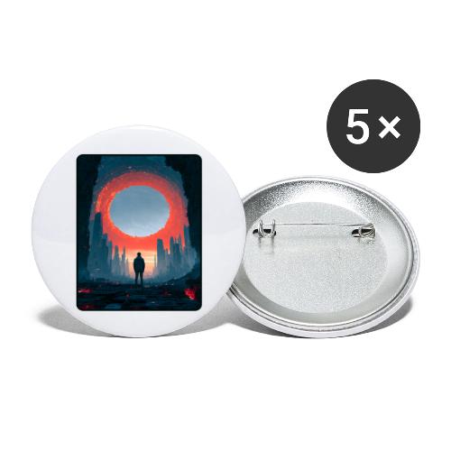 Cosmic Portal Future City Design - Buttons large 2.2'' (5-pack)