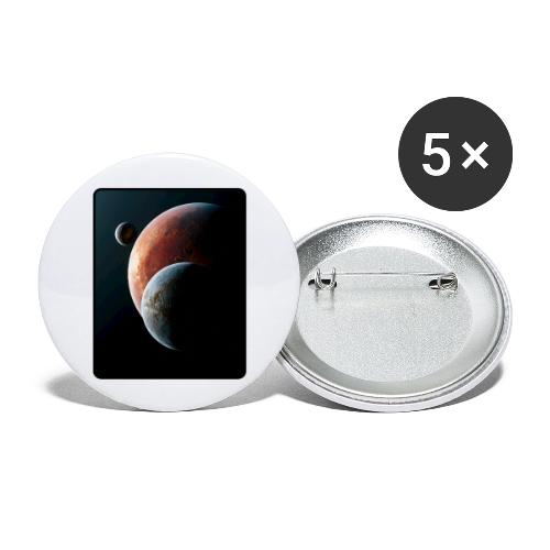Three Planets Deep Space Design - Buttons large 2.2'' (5-pack)