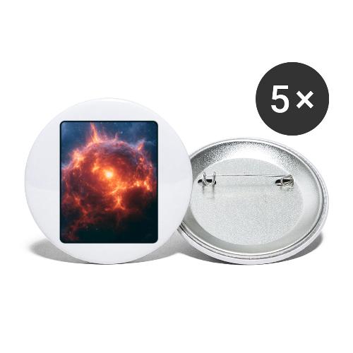 Exploding Supernova Space Art - Buttons large 2.2'' (5-pack)