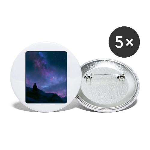 Stargazer Nebula Night Sky Art - Buttons large 2.2'' (5-pack)