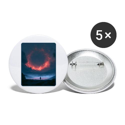 Supernova Reflection Space Scene - Buttons large 2.2'' (5-pack)