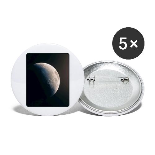 Crescent Moon Celestial Artwork - Buttons large 2.2'' (5-pack)
