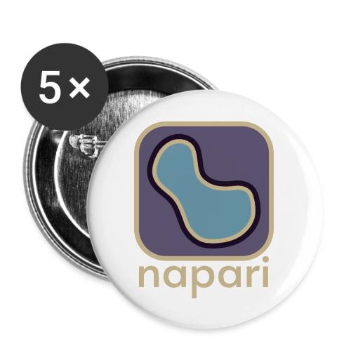 napari pocket logo light design - Buttons large 2.2'' (5-pack)