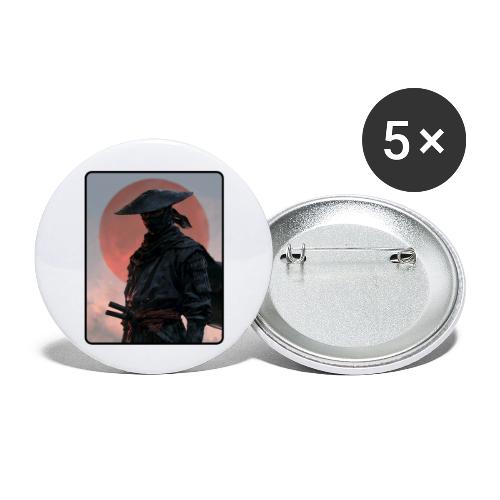 Ninja Warrior Under the Red Sun - Buttons large 2.2'' (5-pack)