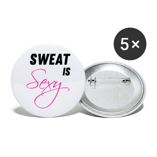 Sweat is Sexy - Buttons large 2.2'' (5-pack)