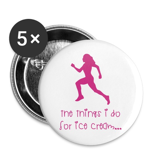 icecream - Buttons large 2.2'' (5-pack)