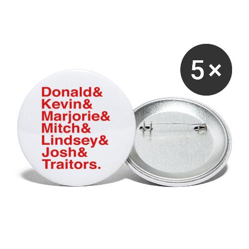 Republican Traitors Name Stack - Buttons large 2.2'' (5-pack)