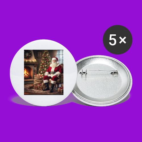 Santa Claus - Buttons large 2.2'' (5-pack)