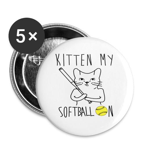 kitten my softballon - Buttons large 2.2'' (5-pack)
