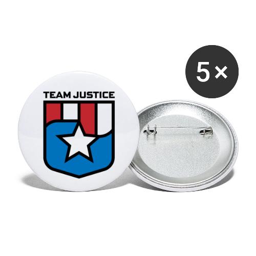 Team Justice Shield Logo - Buttons large 2.2'' (5-pack)