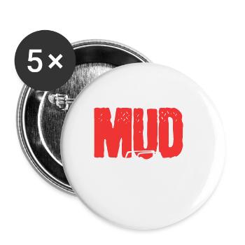 There be Mud Adventurous Gift - Buttons large 2.2'' (5-pack) - white
