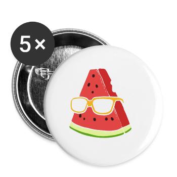 Chilling Watermelon Tourist Gift - Buttons large 2.2'' (5-pack) - white