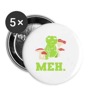 Meh Biology Student Gift - Buttons large 2.2'' (5-pack) - white