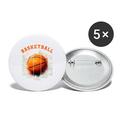 Basketball Element - Buttons large 2.2'' (5-pack)