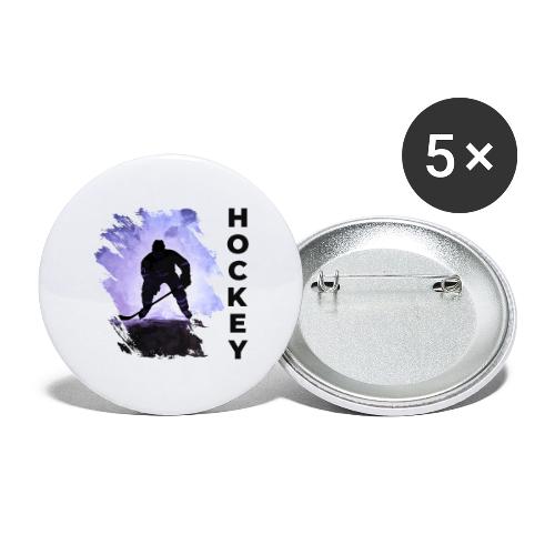 Hockey Charge - Buttons large 2.2'' (5-pack)