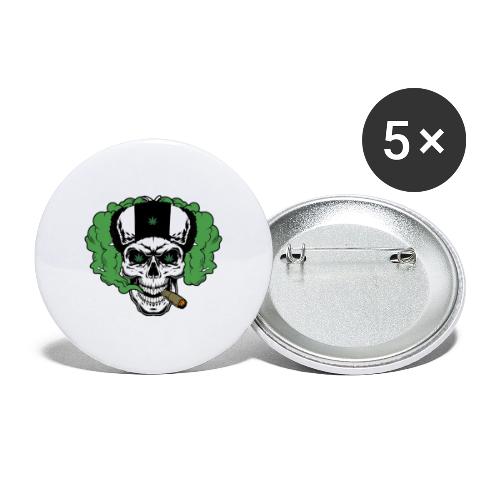 skull smoke cloud 2 - Buttons large 2.2'' (5-pack)