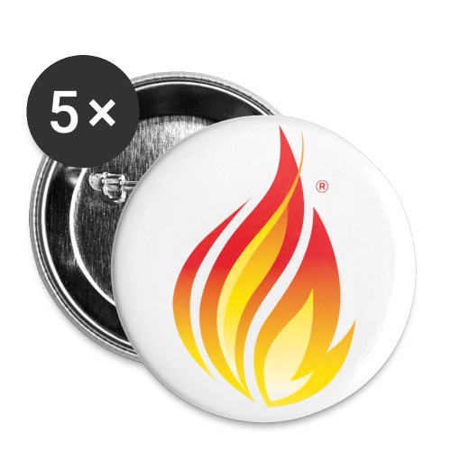 HL7 FHIR Flame Logo - Buttons large 2.2'' (5-pack)