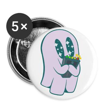 Friendship Level 5 - Buttons large 2.2'' (5-pack) - white