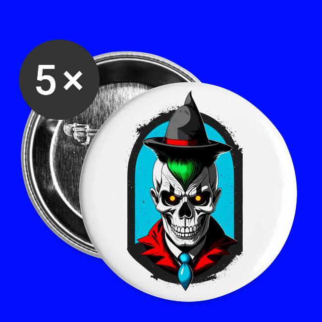 A student of magic with skull and pointed hat