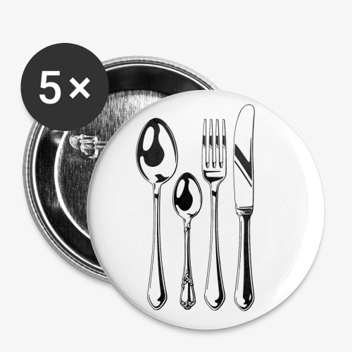 Cutlery Set - Buttons large 2.2'' (5-pack)
