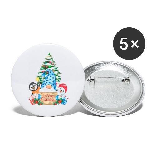 Mеrry Christmas - Buttons large 2.2'' (5-pack)
