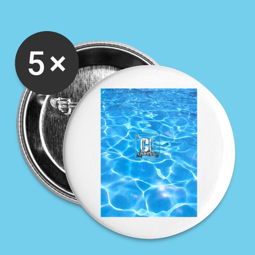 iPhone 6 Pool Backdrop jpg - Buttons large 2.2'' (5-pack)
