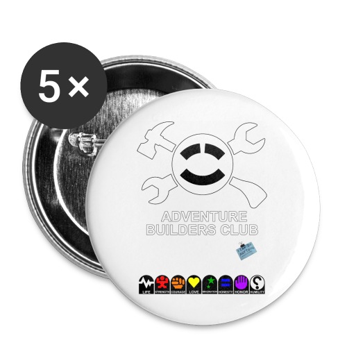 Adventure Builders Club - Buttons large 2.2'' (5-pack)