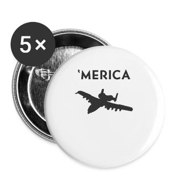 'Merica: A10 Warthog - Buttons large 2.2'' (5-pack) - white