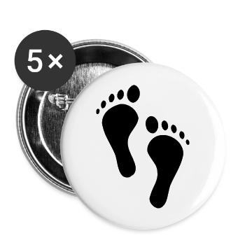 feet - Buttons large 2.2'' (5-pack) - white