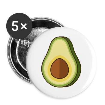 avocado - Buttons large 2.2'' (5-pack) - white
