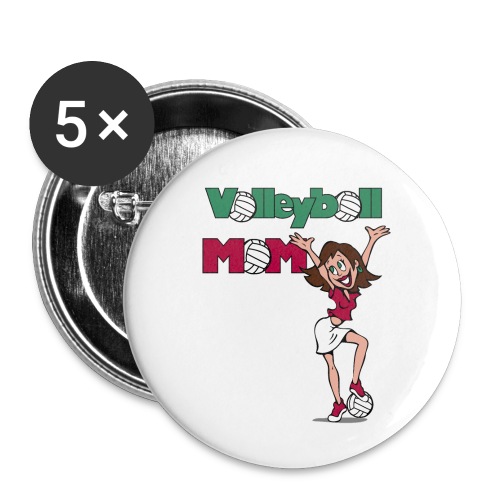 Volleyball Girl - Buttons large 2.2'' (5-pack)