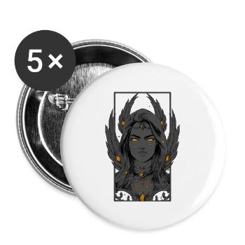 The Eternal - Buttons large 2.2'' (5-pack) - white