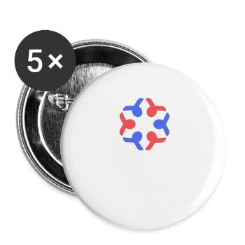 Friendship day - Buttons large 2.2'' (5-pack) - white