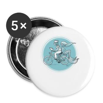 Trip To The Beach - Buttons large 2.2'' (5-pack) - white