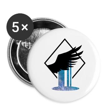 Altiora Angel Falls - Buttons large 2.2'' (5-pack) - white