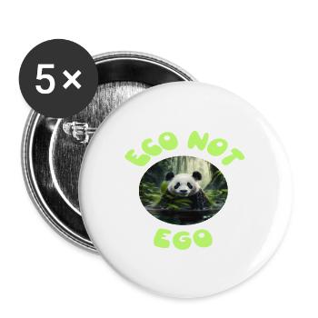 Eco not ego climate change design10 - Buttons large 2.2'' (5-pack) - white
