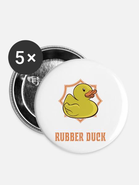 Life Is Better With A Rubber Ducky - Buttons large 2.2'' (5-pack) - white