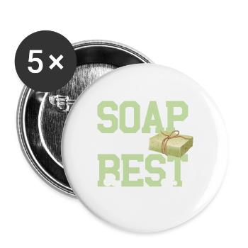 Handcrafted Soap Is The Best No Lye Soap Making - Buttons large 2.2'' (5-pack) - white
