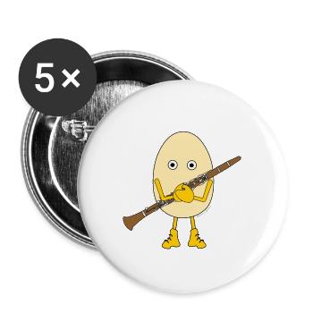 World s Best Clarinet Musician White Text - Buttons large 2.2'' (5-pack) - white