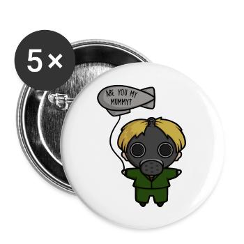 Are You My Mummy - Buttons large 2.2'' (5-pack) - white