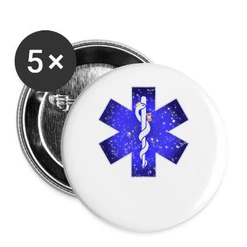 Ems Emt Paramedic First Responder Passenger - Buttons large 2.2'' (5-pack) - white
