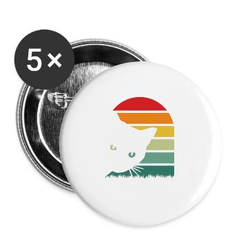 Vintage Retro World s Best Farter I Mean - Buttons large 2.2'' (5-pack) - white