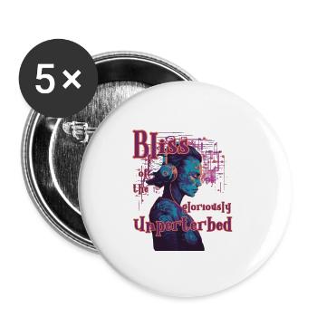 bliss of the - Buttons large 2.2'' (5-pack) - white