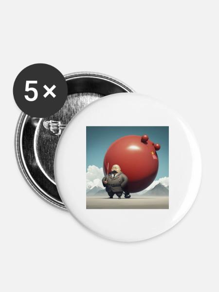 Spy Balloon The Funniest Collection of Pictures - Buttons large 2.2'' (5-pack) - white