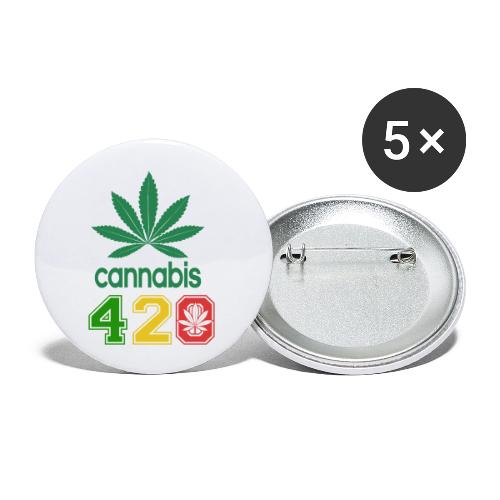 Light Hearted 420 Make It Legal Weed Marijuana - Buttons large 2.2'' (5-pack)
