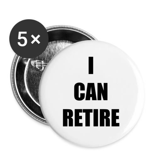 retire - Buttons large 2.2'' (5-pack)