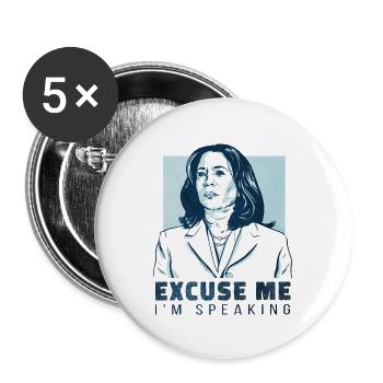 Kamala Quote - Buttons large 2.2'' (5-pack) - white
