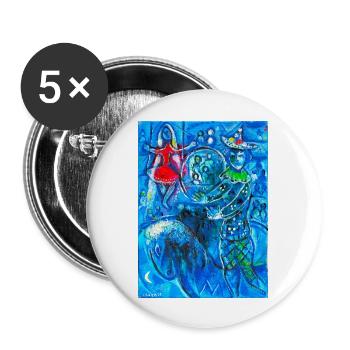 marc chagall - Buttons large 2.2'' (5-pack) - white
