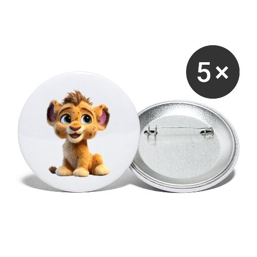 Sweet Lion Cub - Buttons large 2.2'' (5-pack)