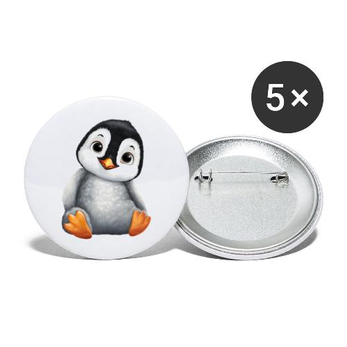 Innocent Penguin Sitting - Buttons large 2.2'' (5-pack)